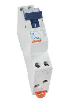Gewiss GW90325 Installatieautomaat B6 1P+N