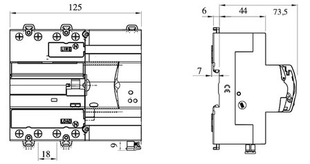 Afmeting Gewiss GW90922