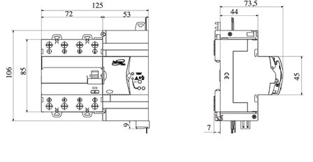 Gewiss Restart Module voor 4 Polige Aardlekschakelaar (300mA) - GW90969