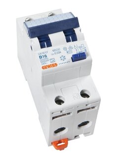 Gewiss aardlekautomaat B16 GW95107, 2-polig 30mA, 16A beveiliging
