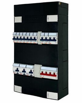 Gewiss Groepenkast 3 fase 9&nbsp;groepen + Kookgroep