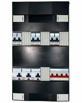 Gewiss Groepenkast 3 Fase &middot; 3x 2P ALS 30mA &middot; 6 Groepen