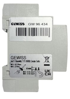 De Gewiss GW96434 beltrafo 40VA