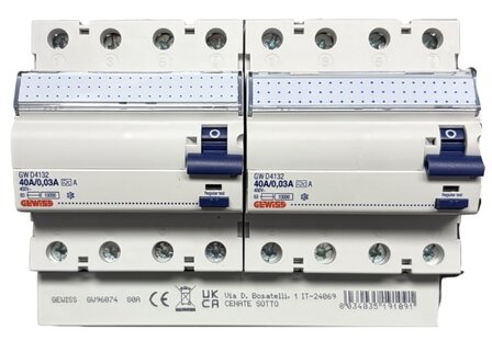 Gewiss GW96074 Kamrail 3 Fase - 8 module - vork