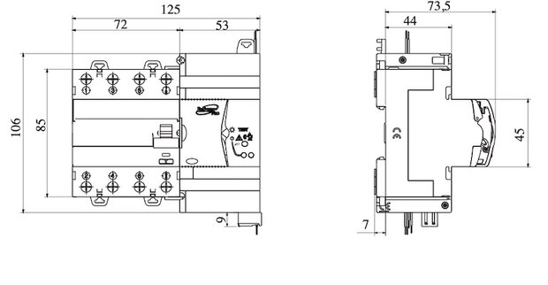 Gewiss Restart Module voor 4 Polige Aardlekschakelaar (300mA) - GW90969