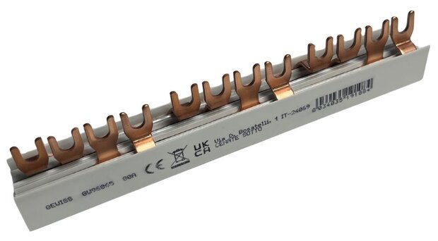 Gewiss GW96065 Kamrail - 3x 4P Smalle aardlekschakelaar (3M)