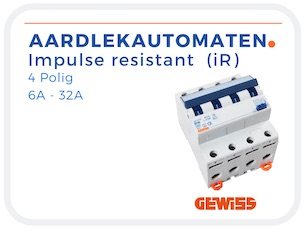 Aardlekautomaat impulse resistant