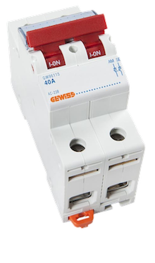 Gewiss GW96115 Hoofdschakelaar | 2 Polig | 40A