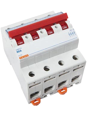 Gewiss GW96177 Hoofdschakelaar | 4 Polig | 80A