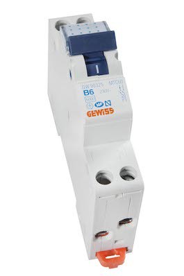 Gewiss GW90325 Installatieautomaat B6 1P+N