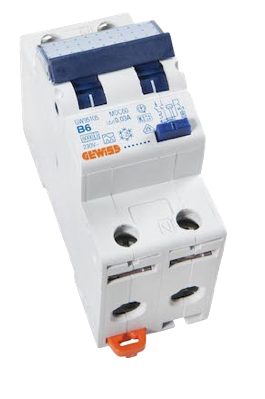 Gewiss Aardlekautomaat B6 - 30mA | 2-polig | GW95105