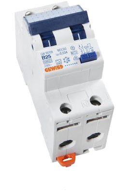 Gewiss Aardlekautomaat B25 - 30mA | 2-polig | GW95109