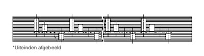 Kamrail - 24x 3 module Aardlekschakelaar