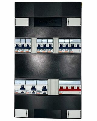 GroepenKast 3 Fase · 3 ALS · 8 Groepen + Kookgroep
