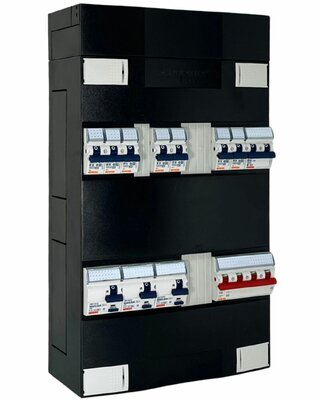 GroepenKast 3 Fase · 3 ALS · 7 Groepen + Kookgroep