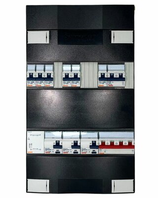 Gewiss GroepenKast 3 Fase · 3 ALS · 6 Groepen + Beltrafo & Kookgroep