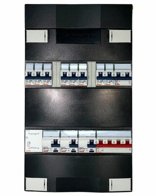 GroepenKast 3 Fase · 3 ALS · 8 Groepen + Beltrafo + Kookgroep