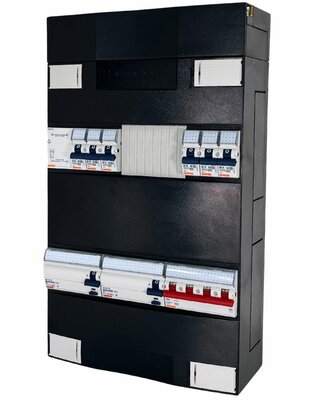 Gewiss GroepenKast 3 Fase 6 Groepen + Beltrafo