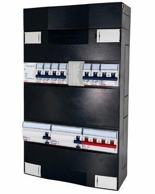 Gewiss GroepenKast 3 Fase 6 Groepen + Beltrafo + Kookgroep