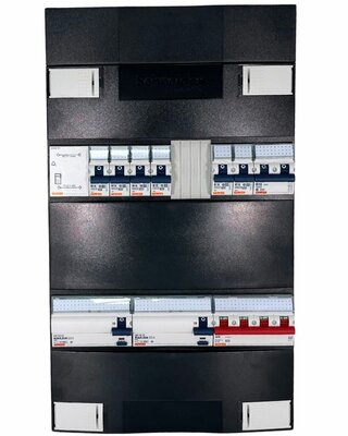 Gewiss GroepenKast 3 Fase 6 Groepen + Beltrafo + Kookgroep