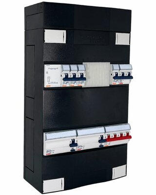 GroepenKast 3 Fase 4 Groepen + Beltrafo + Kookgroep