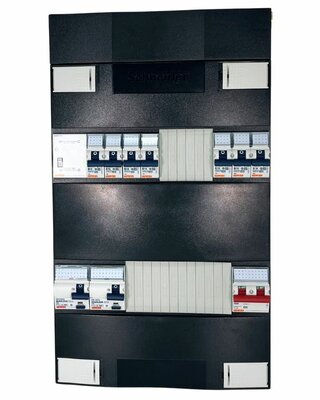 Gewiss Groepenkast 1 fase 7 groepen + Beltrafo