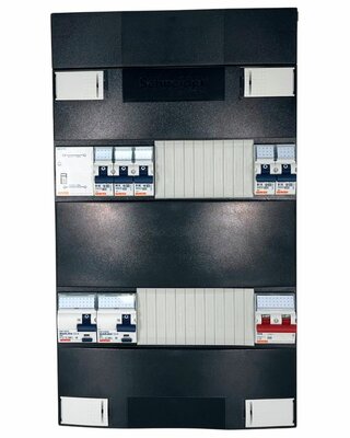 Gewiss Groepenkast 1 Fase 5 Groepen + Beltrafo