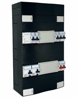 Gewiss Groepenkast 1 Fase 4 Groepen + Beltrafo