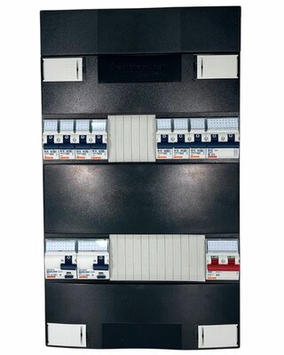 Gewiss Groepenkast 1 fase 7 groepen + Kookgroep