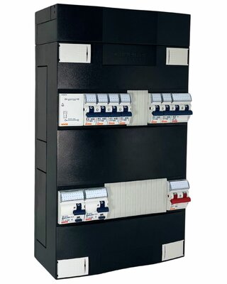 Gewiss GroepenKast 1 Fase 6 Groepen + Beltrafo + Kookgroep