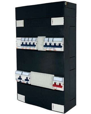 Gewiss GroepenKast 1 Fase 6 Groepen + Beltrafo + Kookgroep