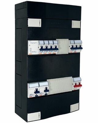 Gewiss Groepenkast 1 Fase 5 Groepen + Beltrafo + Kookgroep