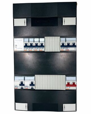 Gewiss Groepenkast 1 Fase 5 Groepen + Beltrafo + Kookgroep
