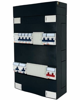 Gewiss Groepenkast 1 Fase 5 Groepen + Beltrafo + Kookgroep