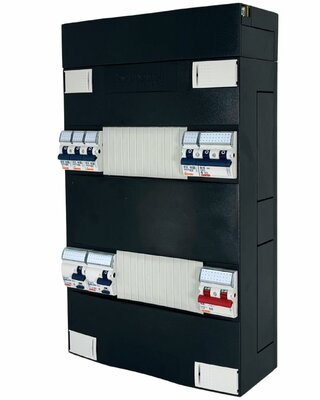 Gewiss Groepenkast 1 Fase 4 Groepen + Kookgroep