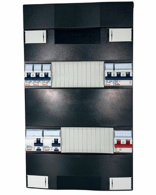 Gewiss Groepenkast 1 Fase 4 Groepen + Kookgroep