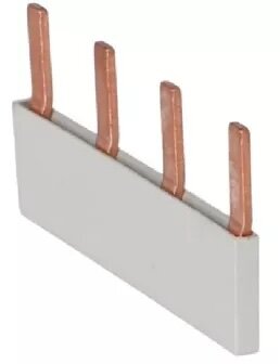 Kamrail 4 modules Grijs - 1 Polige pin