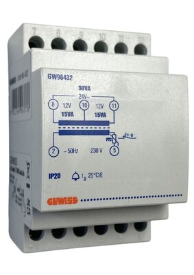 Gewiss 30VA Beltransformator / beltrafo - GW96432