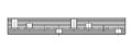 Kamrail 3 Fase - 8 module - vork