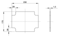 Montageplaat gegalvaniseerd staal GW44616