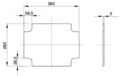 Montageplaat gegalvaniseerd staal GW44618