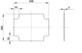 Montageplaat gegalvaniseerd staal GW44619