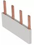 Kamrail 4 modules Grijs - 1 Polige pin