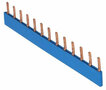Kamrail 13 modules - 1 Polige pin - Blauw